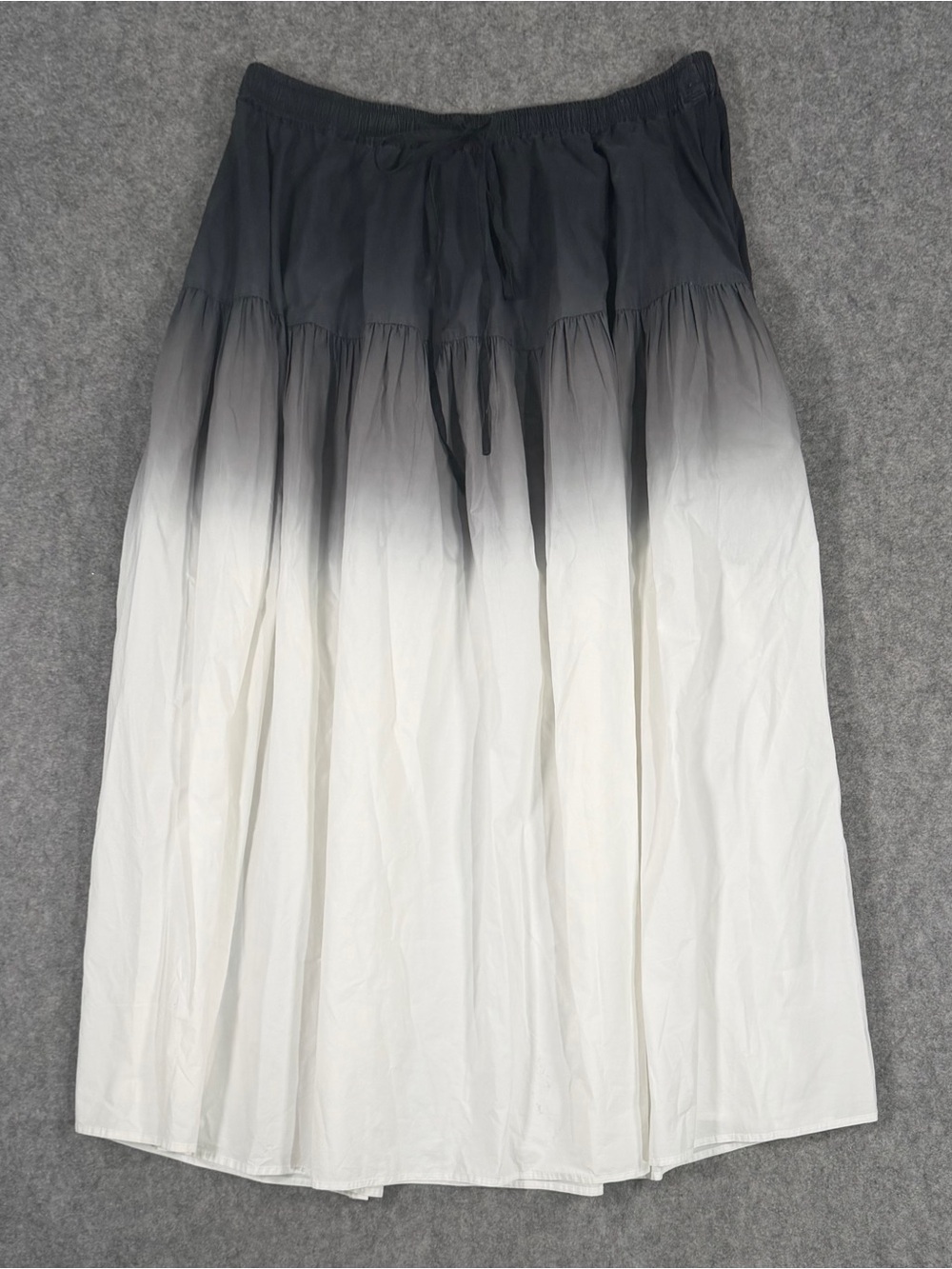 Psophia Vazquez De Castro Black Ombré A-Line Maxi Skirt